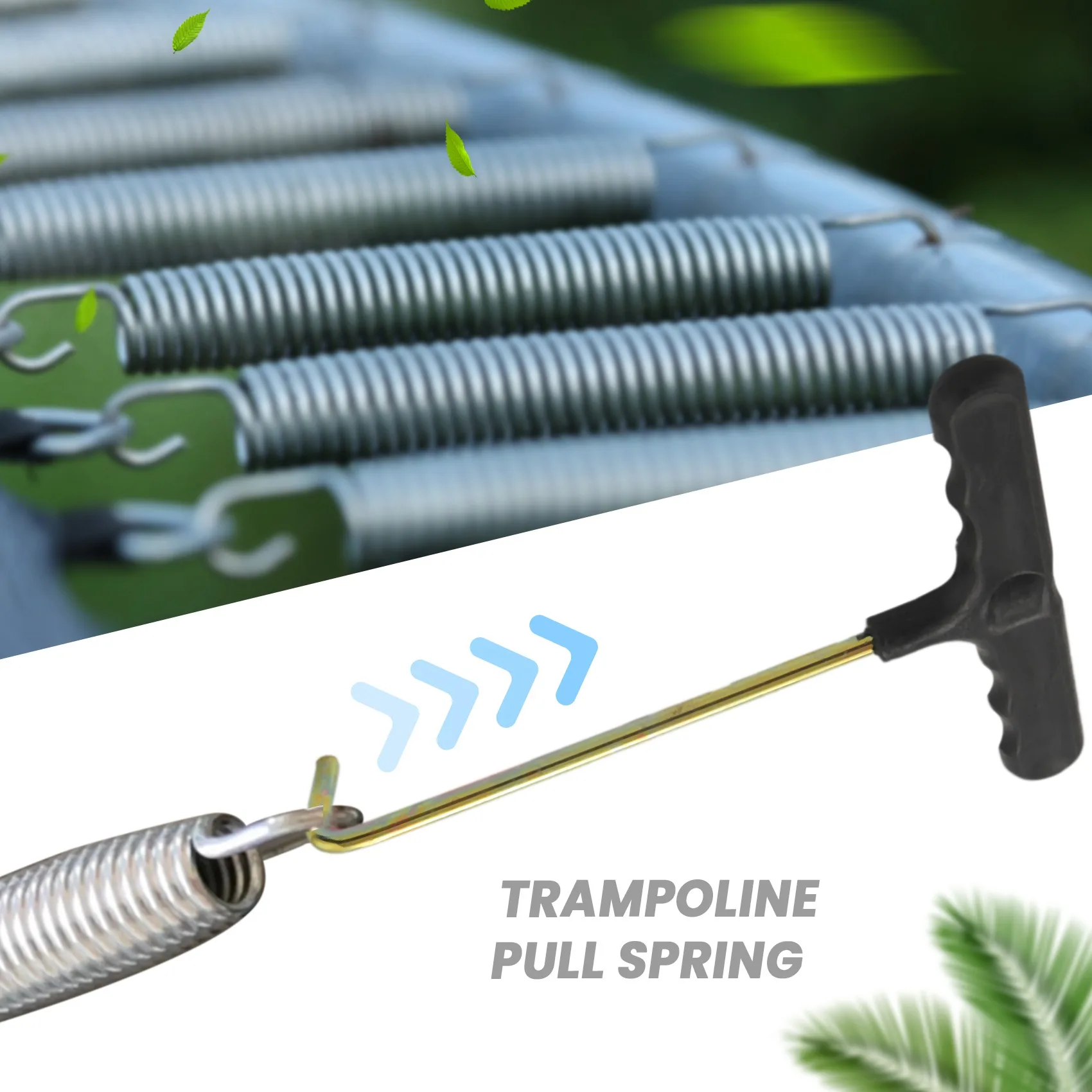 2Pcs Trampoline Spring Pull Tool, Trampoline Puller T- Spring Puller Tool