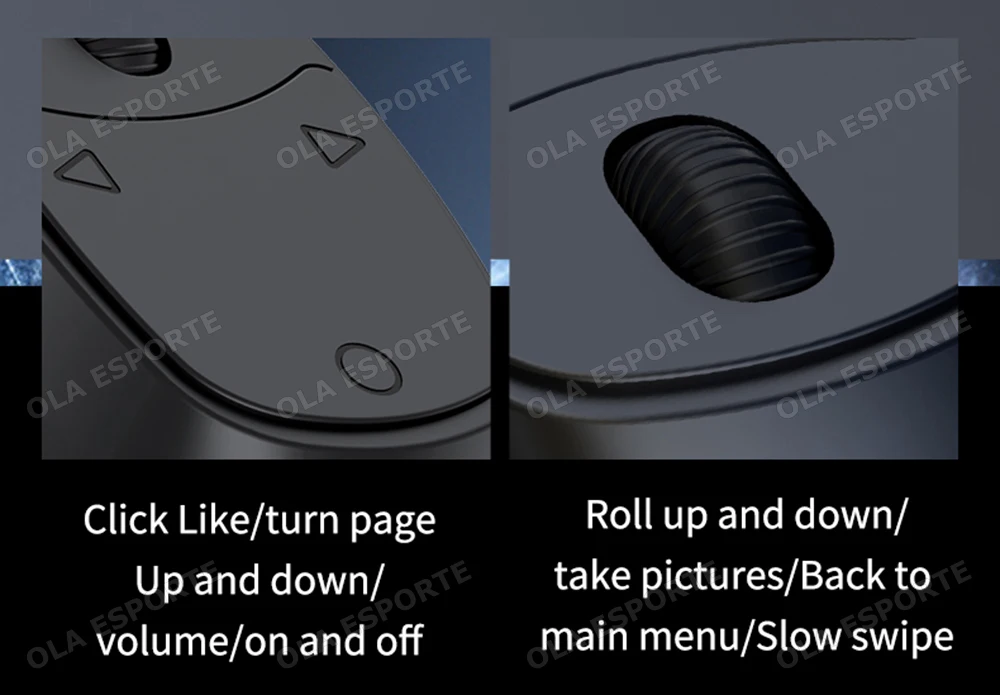 Fernbedienung Kabelloser Bluetooth-Rollring für Fingerspitzen, tragbare mobile Maus, Video-Automatik-Seitenwechsler, Browsing-Ring R12 – Detail 4
