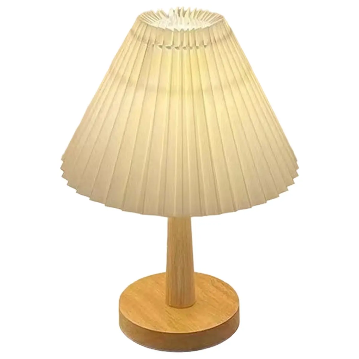 FTGT NEW Nordic Pleated Table Lamp DIY Foldable 5W USB Art Atmosphere Bedroom Bedside Night Light Home Decorate