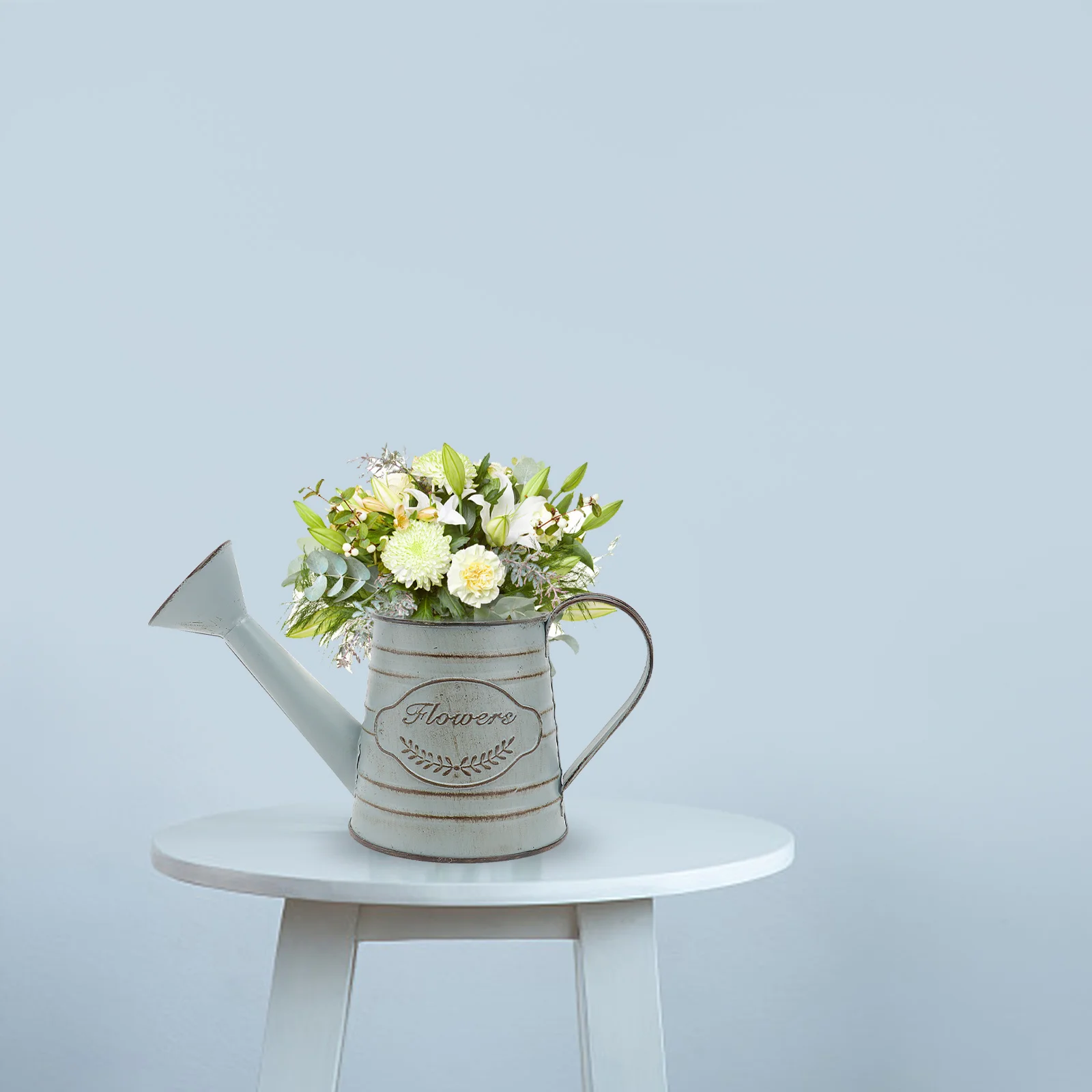 1 قطعة مزهرية حديدية مزخرفة على الطراز القديم زينة للمشهد الداخلي تشكيلة زهور رائعة قطعة مركزية