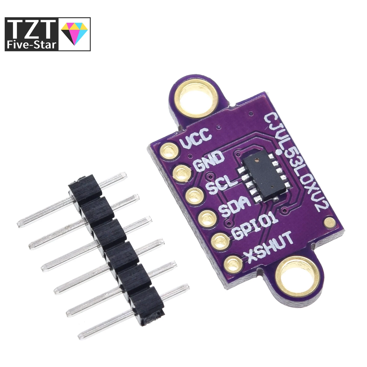 VL53L0X Time-of-Flight (ToF) Laser Ranging Sensor Breakout 940nm GY-VL53L0XV2 Laser Distance Module I2C IIC 3.3V/5V For Arduino