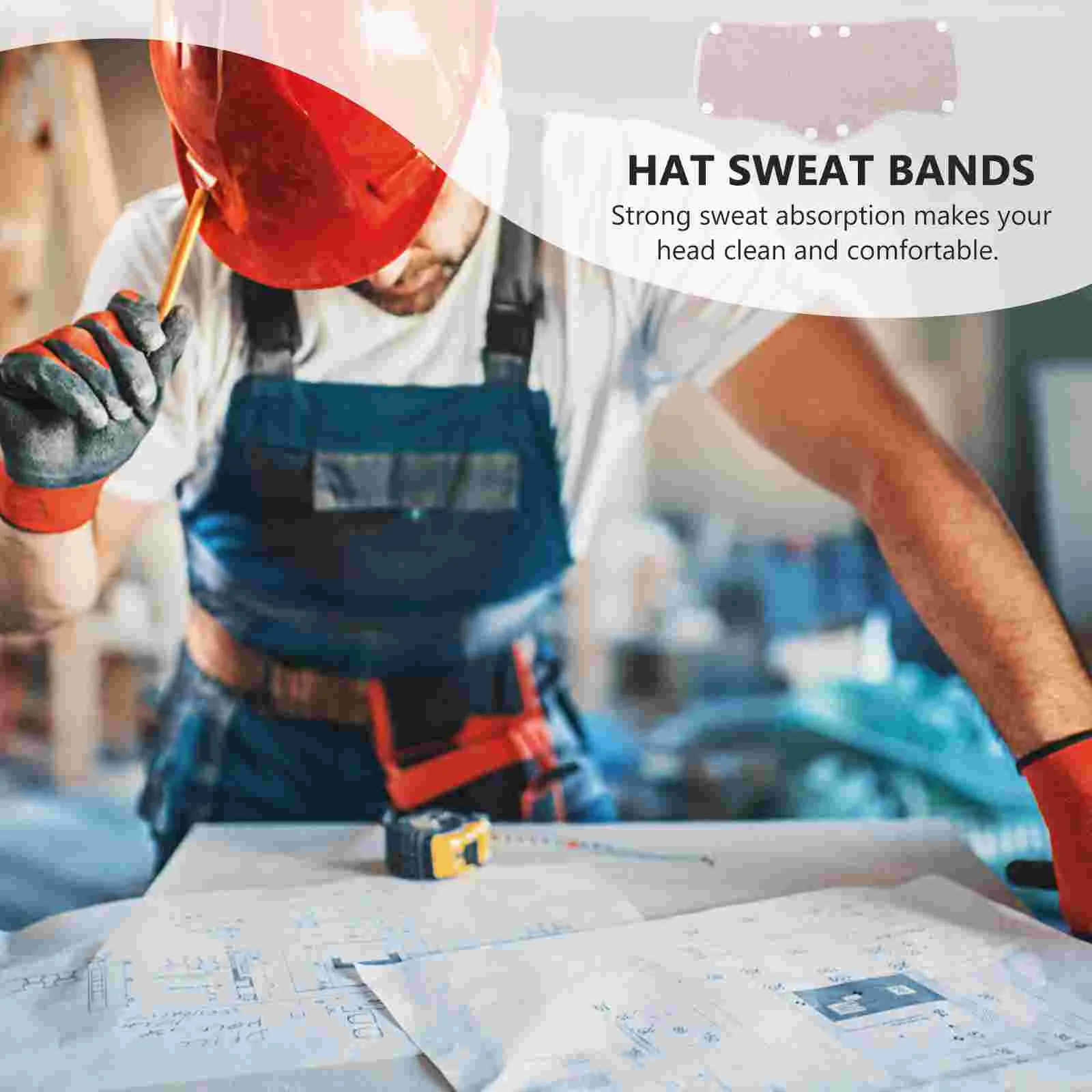 Hard Hat Sweatband Sweatbands Sweat-proof Hardhat Worker ล้างทําความสะอาดได้ผู้ใหญ่ดูดซับสําหรับหมวกแบบใช้ซ้ําได้