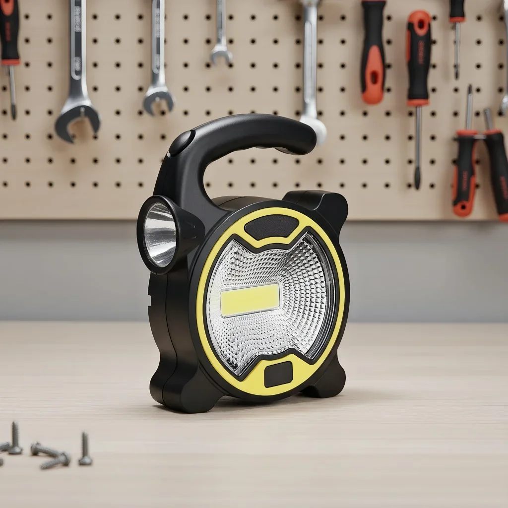 

Портативный светодиодный рабочий фонарь COB — ручной фонарик для кемпинга и палатки на открытом воздухе