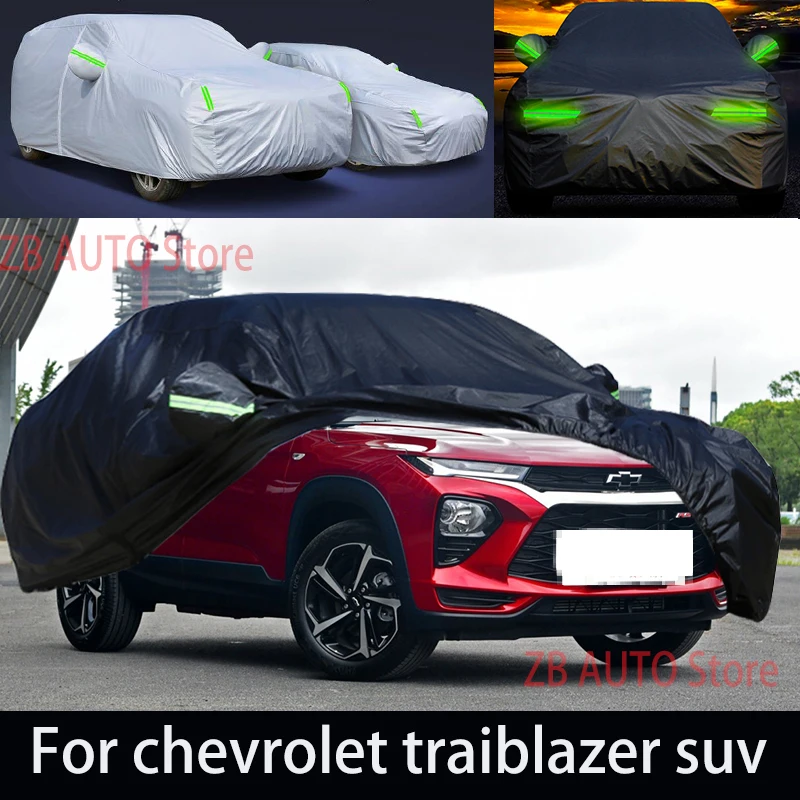 

Для Chevrolet Traiblazer, уличная защита, полный автомобильный чехол, снежный чехол, солнцезащитный козырек, водонепроницаемый, пылезащитный, внешние автомобильные аксессуары