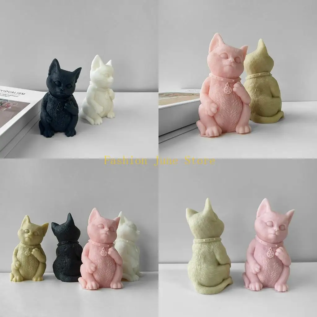 

N5KA Standing Silicone Molds Table Ornament Mould DIY Crafts Plaster Mold