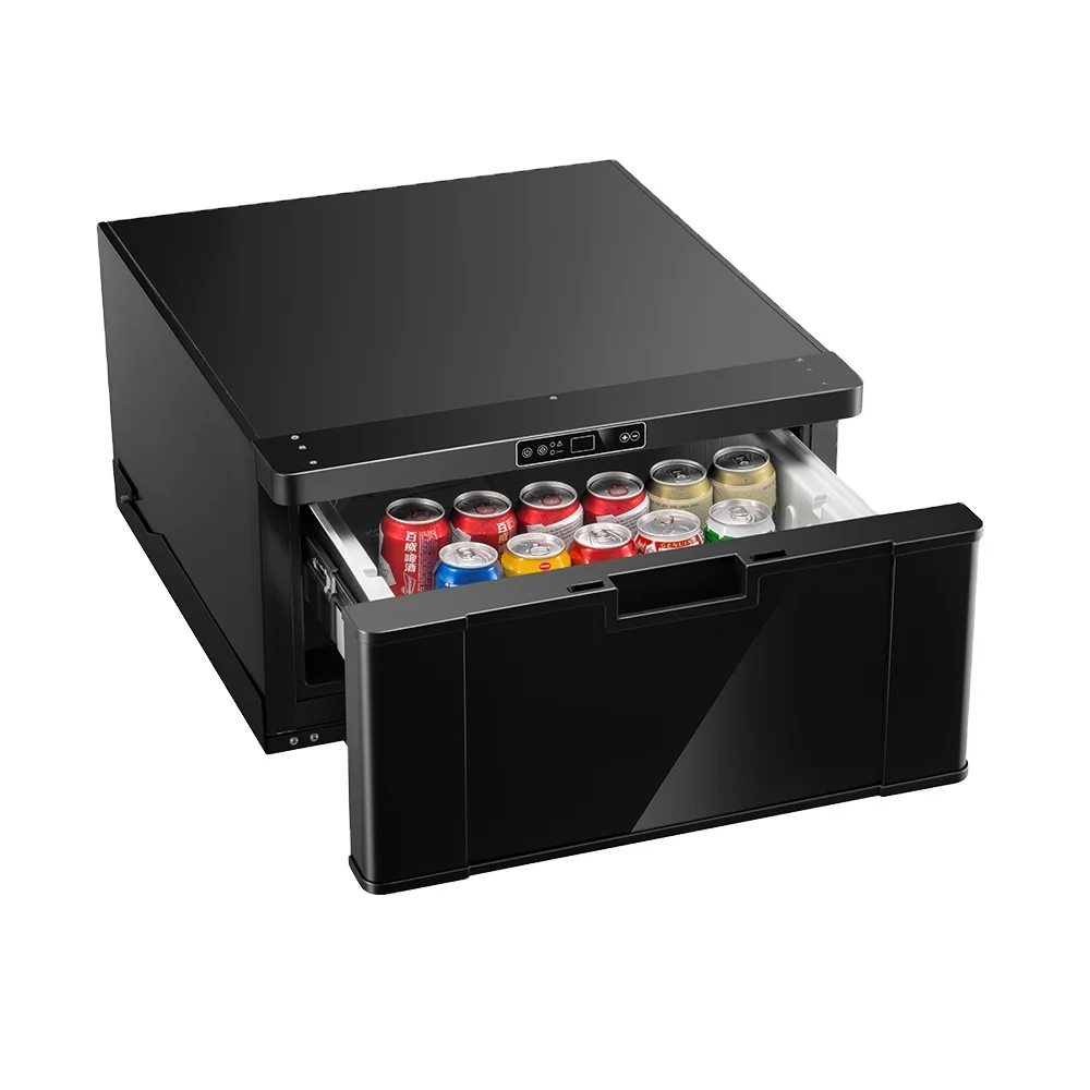 

Colku Hot Selling 40L Car Refrigerator Built in Drawer Fridge Freezer Big Capacity Truck Fridge Camper RV Accessories