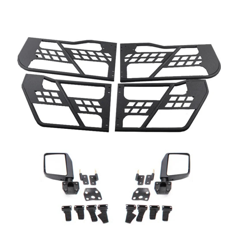 Suitable for 2007-2017 Jeep Wrangler JK 4 Door Set Off Road Front Rear Tubular Steel Doors