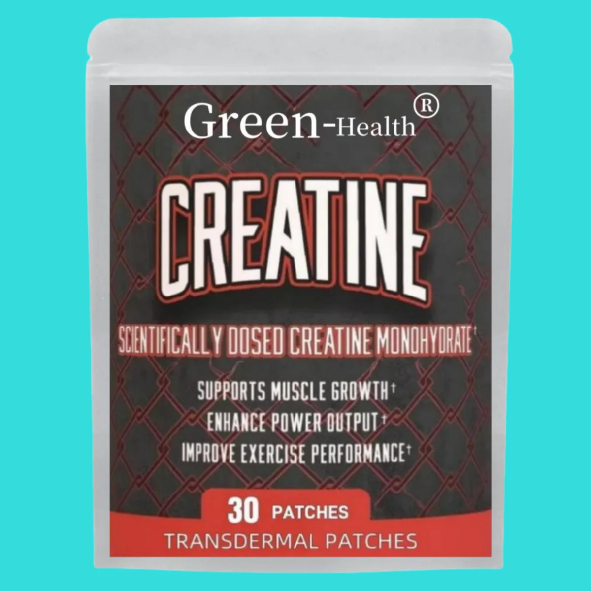 30 Patches Creatine Monohydrate Transdermal Patches Support Lean Muscle Growth, Recovery & Performance