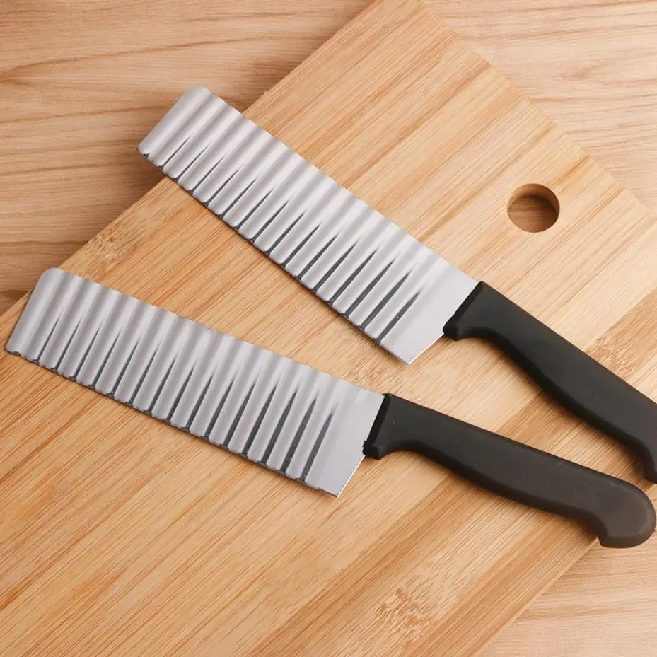 1 Pcs Stainless Steel Wavy French Fries Cutter Potato Slicer Vegetable Chopper Durable Kitchen Gadgets