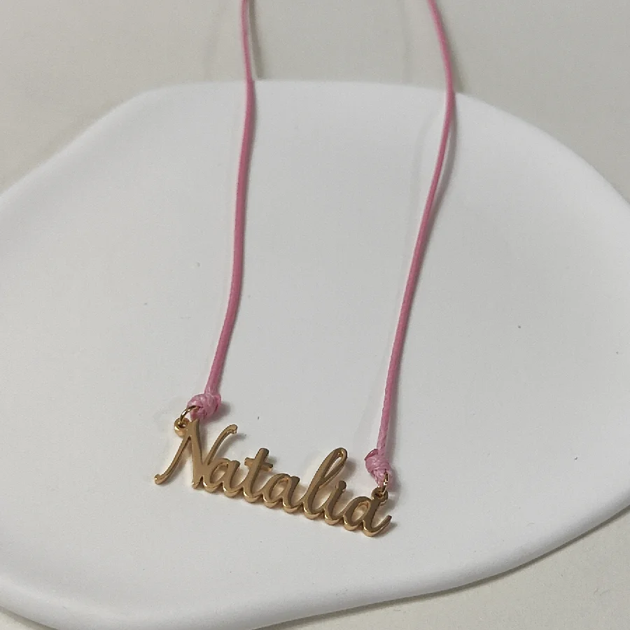 New Customized Personalized Font Name Handmade Name Necklace Pendant Jewelry and Valentine's Day Gifts