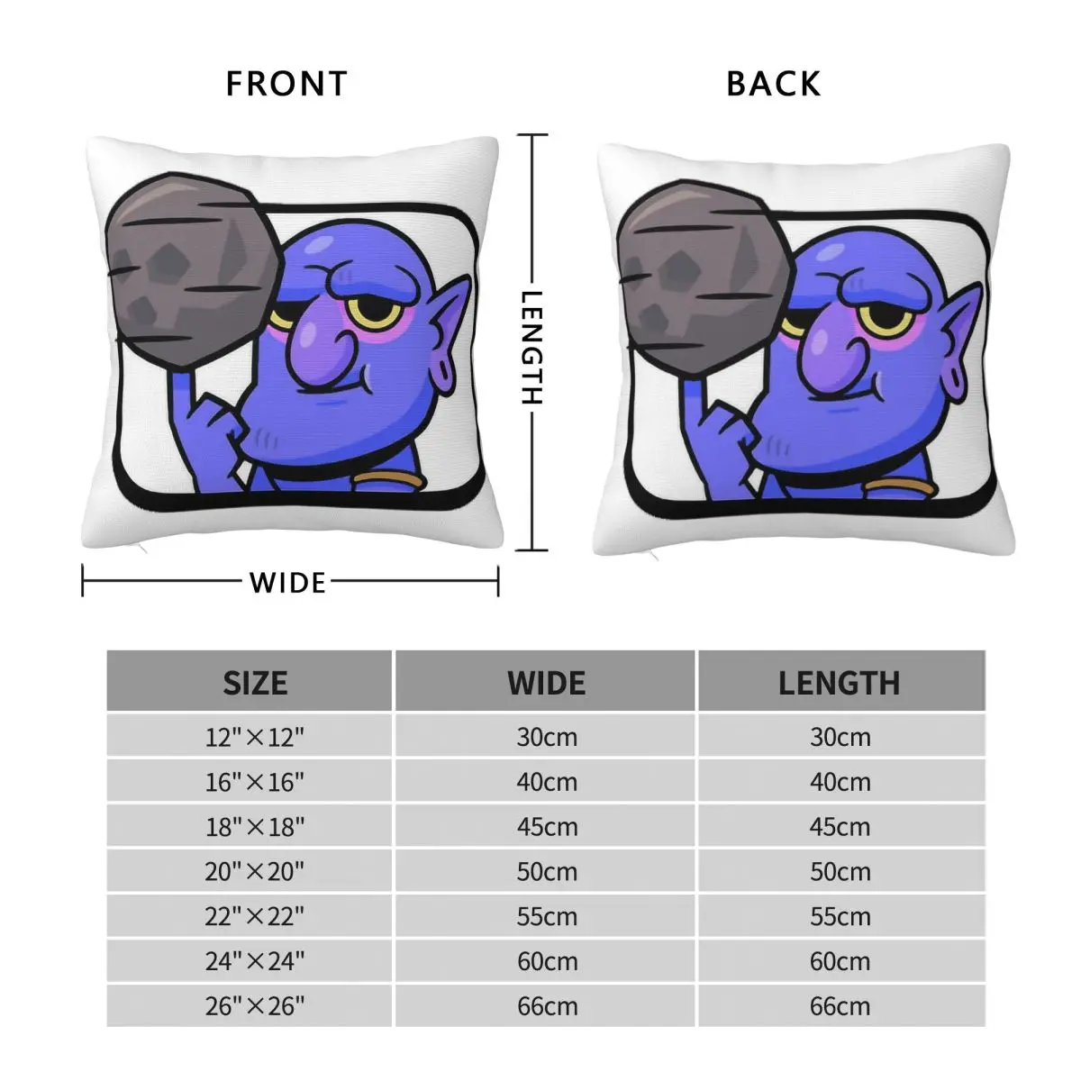Bowler Basketball Clash Royale Square Pillowcase Polyester Linen Velvet Pattern Zip Decor Pillow Case Home Cushion Cover