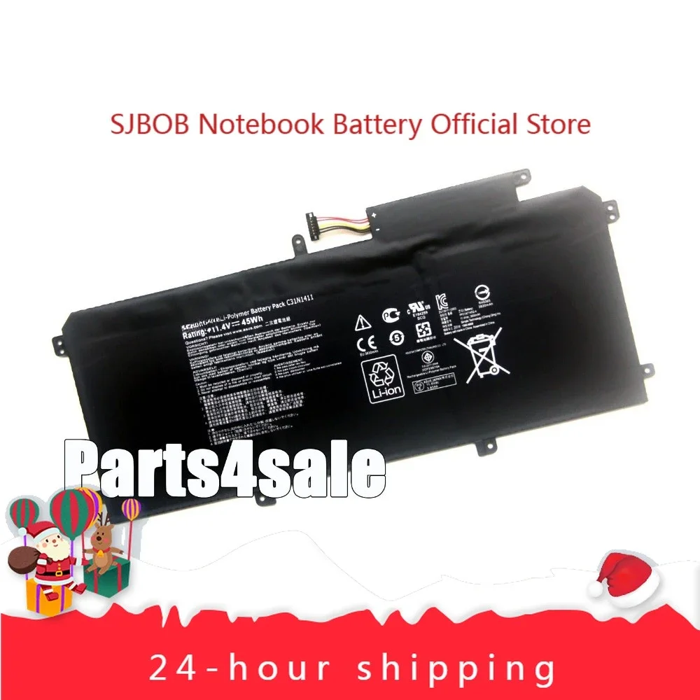2025 New Genuine C31N1411 Battery for Asus ZenBook UX305FA UX305UA UX305CA U305UA OEM laptop battery