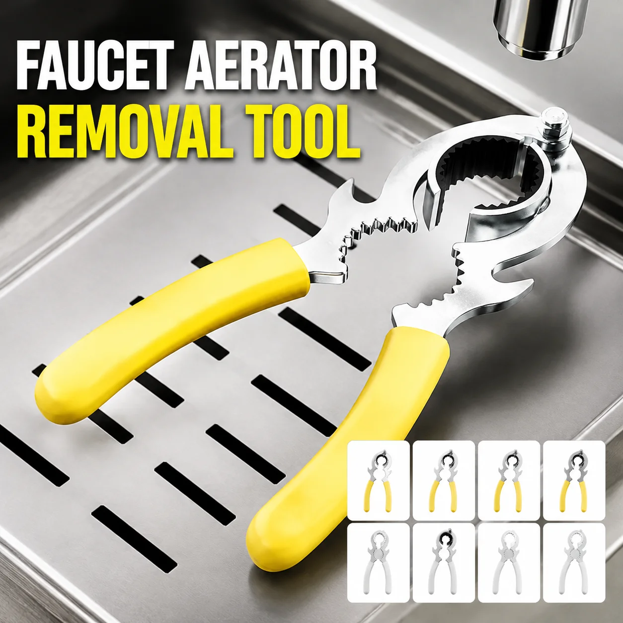 Faucet Aerator Wrench Removal Tool for Kitchen Sink Basin Filter Screen Nut Unscrewer Disassembly Tool