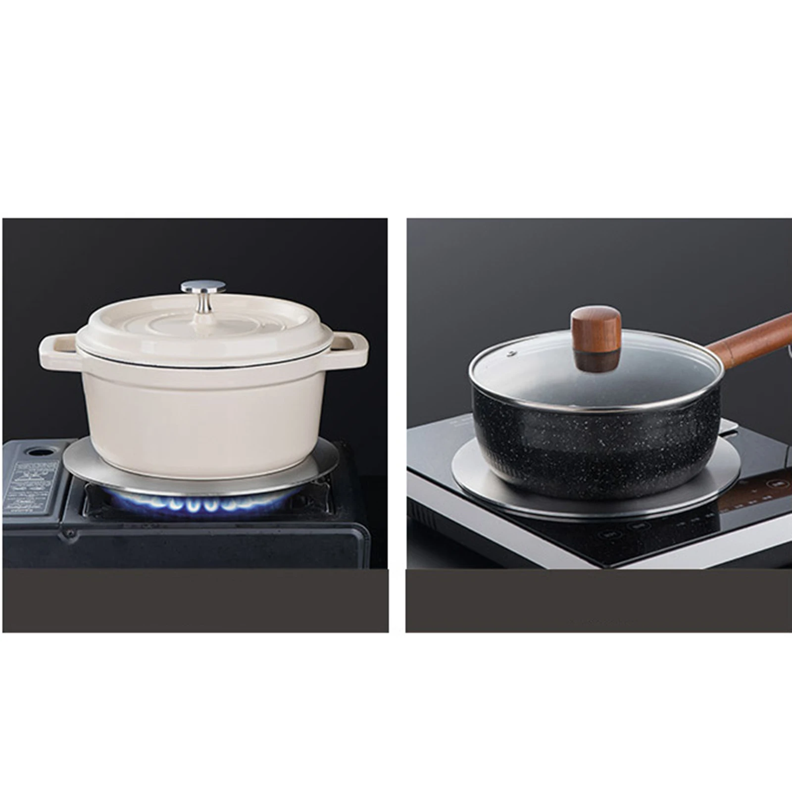 Piring Cooktop Adaptor Konverter Panas Diffuser Pelat Induksi untuk Kompor Gas Listrik Dapur Kompor Aksesori
