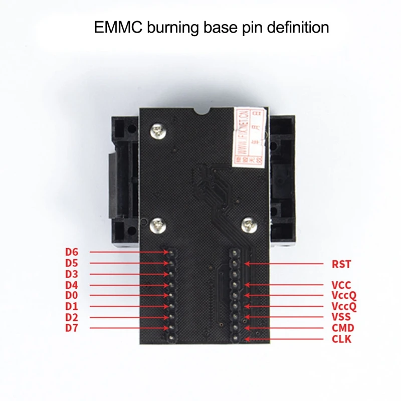 Imagem -02 - Emmc Adaptador V2.5 com Peças Bga Bounding Box para Rt809h Programador Rt-bga16901 Bga169 Bga153