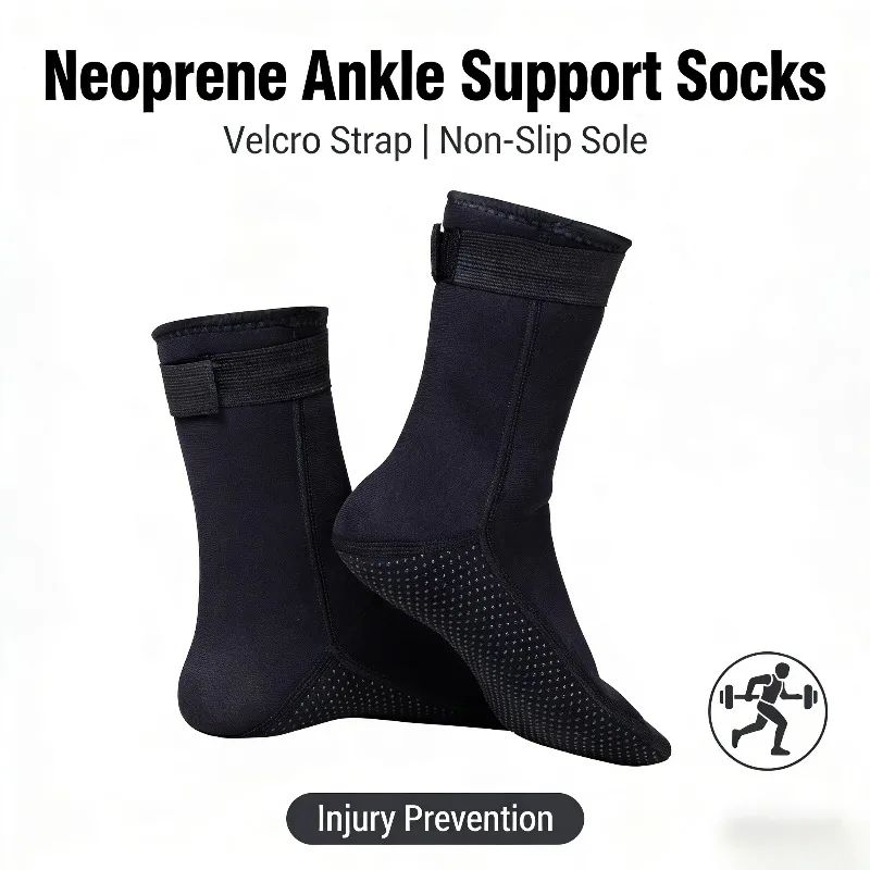 

Бесплатные носки для дайвинга 3 мм для подводного плавания до середины икры, плавания, серфинга, термозащита от холода, противоскользящие, унисекс, защита от ультрафиолета