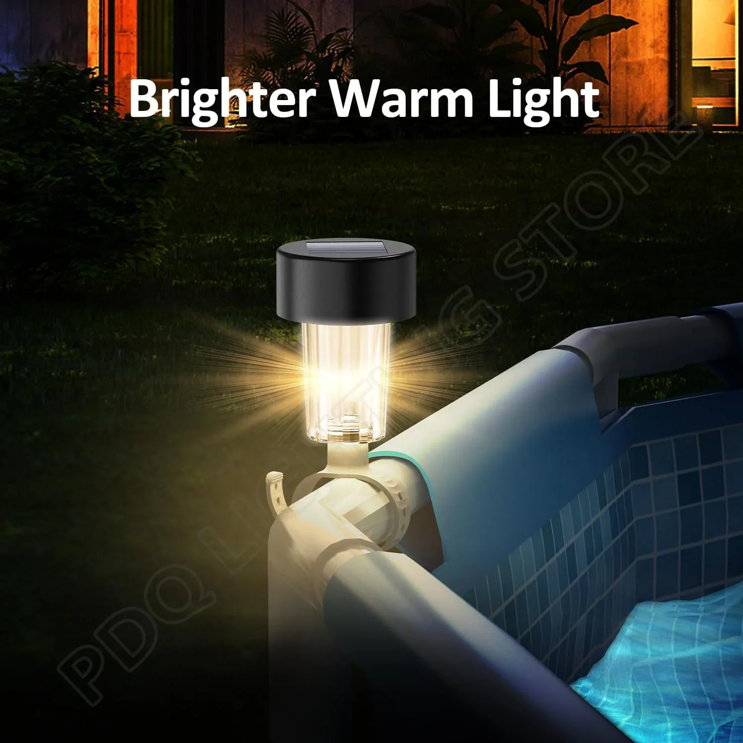 Solar Light Outdoor Waterproof Cable Tie Solar Powered Light for Garden Fence Balcony Swimming Pool Courtyard Outdoor Lighting