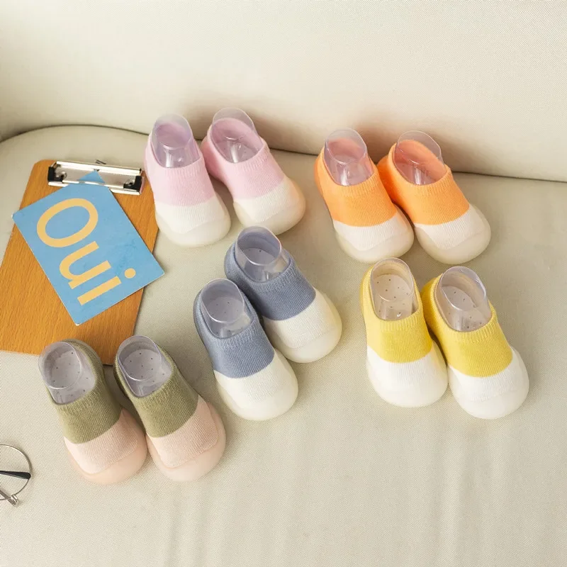 Baby Socks Shoes Newborn Warmth Baby Boys Shoes Soft Rubber Sneakers Cute Colors Baby Toddler Girls First Step Shoes