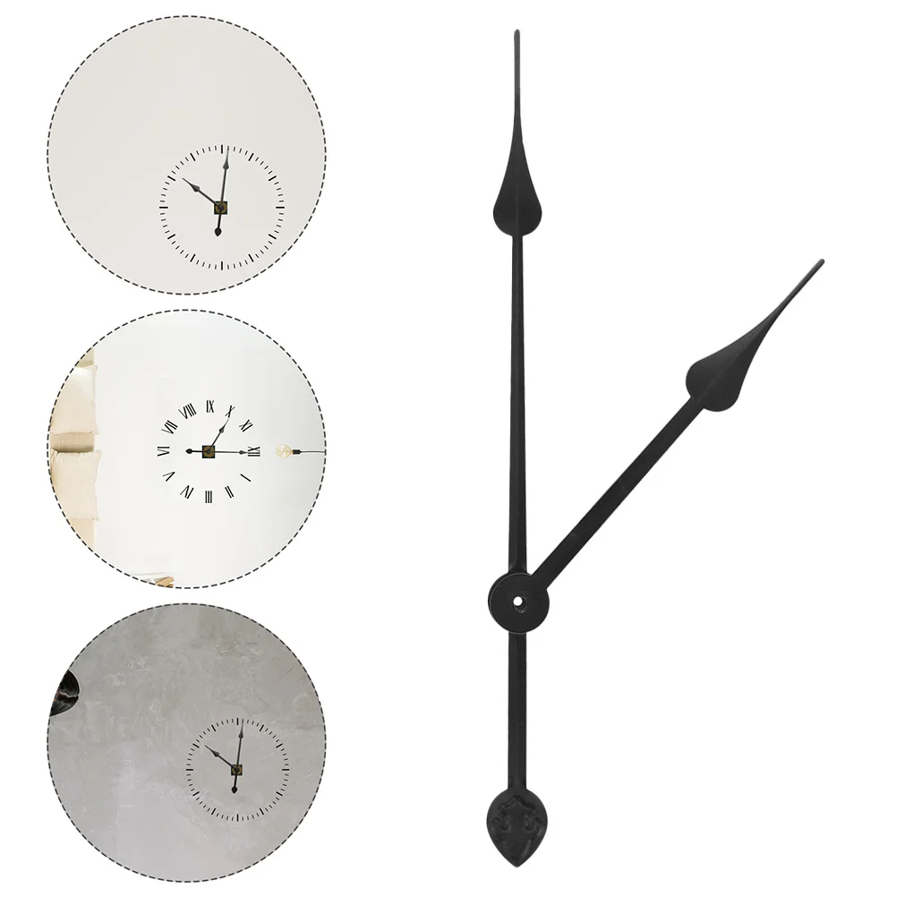 

5 set Wall Hands Kit Large Metal Diy Clock Hands Repair Long Shaft Clock Movement Replacement Parts Home Decor