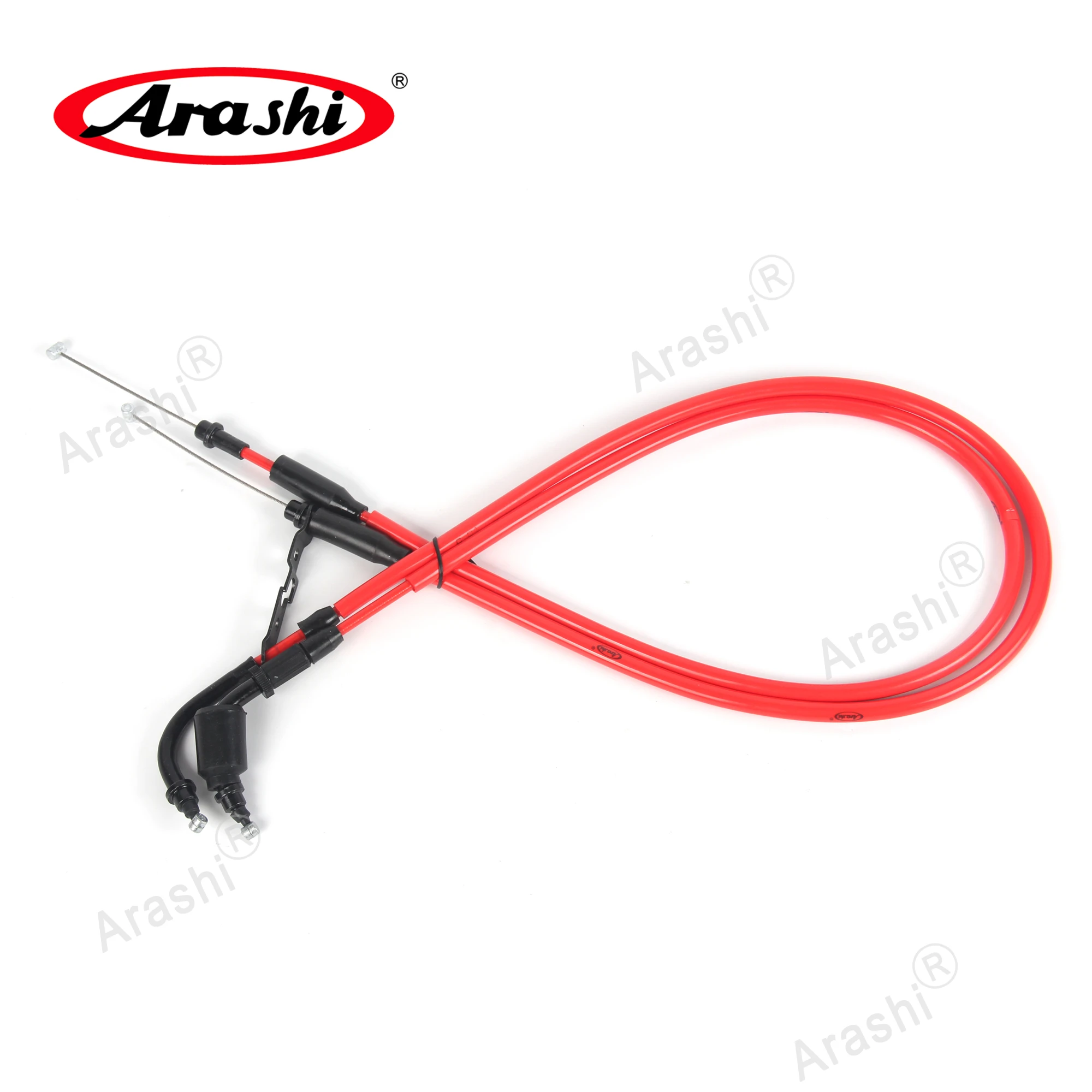 Arashi Throttle Cable For SUZUKI GSXR1000 GSX-R GSXR 1000 2017 2018 2019 2020 2021 2022 2023 2024 Stainless Rubber Wire Line
