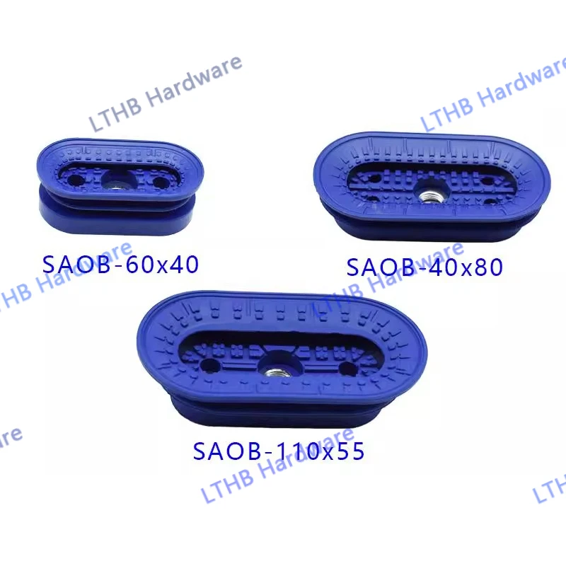 AFSB AFSF Series Pneumatic Vacuum Suction Cup with Fitting NBR Long Strip Corrugated Elliptical Sucker Manipulator Accessories