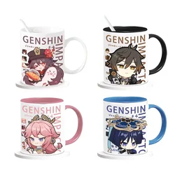 Genshin Impact drinking cup Xiao Kaedehara Kazuha Zhongli anime animation walnut surrounding ceramic cup birthday gift mug
