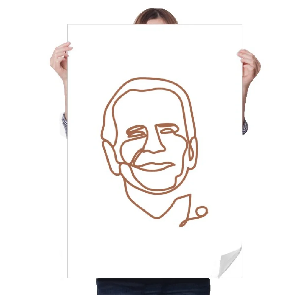 

USA President Individual Biden Art Profile Sticker Decoration Poster Playbill Wallpaper Window Decal