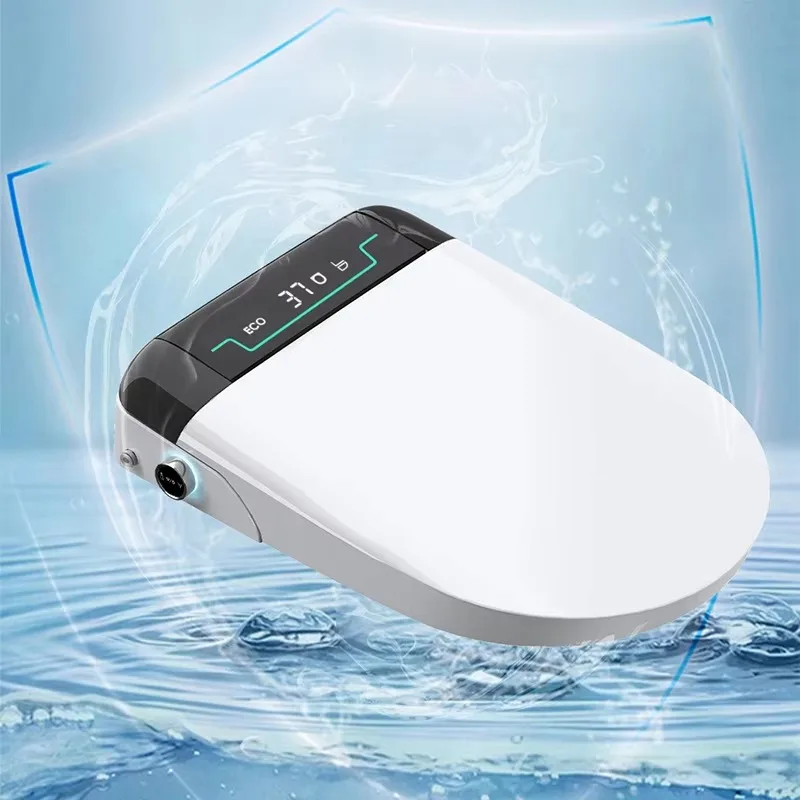 Tankless Smart Bidet Seat Instant Hot Water Foam Shield Auto Lid Heated Seat Air Dry Night Light