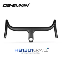 OG-EVKIN HB-1301 Carbon Gravel Handlebar Internal Cable Integrated Handle OD2 DI2 For Gravel Bicycles Handle Bar Bicycle Parts