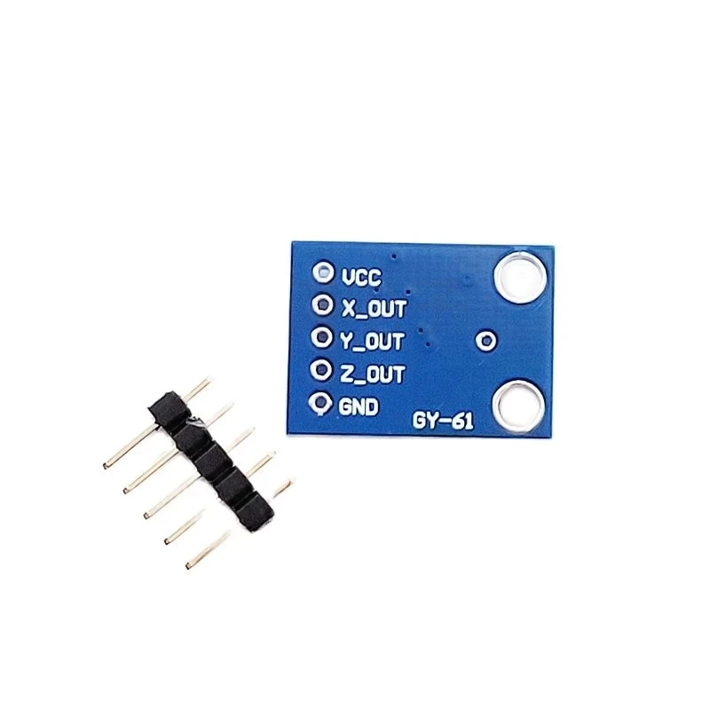 Módulo do acelerômetro de saída analógica de 3 eixos, transdutor angular, 3V-5V, GY-61, ADXL335