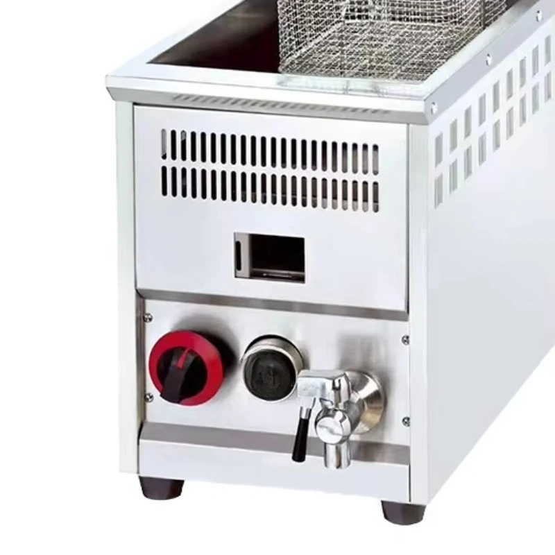 Commercial Gas Automatic Chicken Potato Fried Machine Professional Kitchen Manufacturing Equipment Restaurant Use Sale