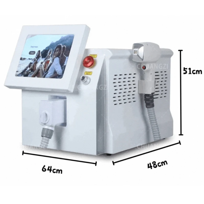 Diode Ice Titanium Laser Body Hair Removal Machine Intelligent 3 wavelength 808 755 1064NM Painless permanent safe hair removal