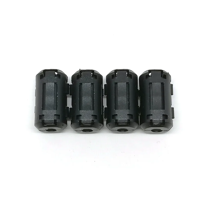 Magnetic Ring Anti-interference Filtering Shielding Magnetic Core with Rubber Shell Inner Diameter 4mm Snap-on Type