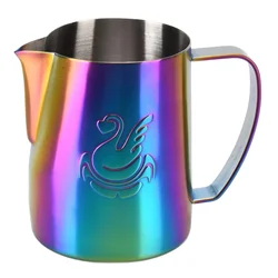 Jarra de café de acero inoxidable de 600ml, taza para espumar leche, máquina de crema, Espresso, Latte, herramienta de arte, cisne elegante