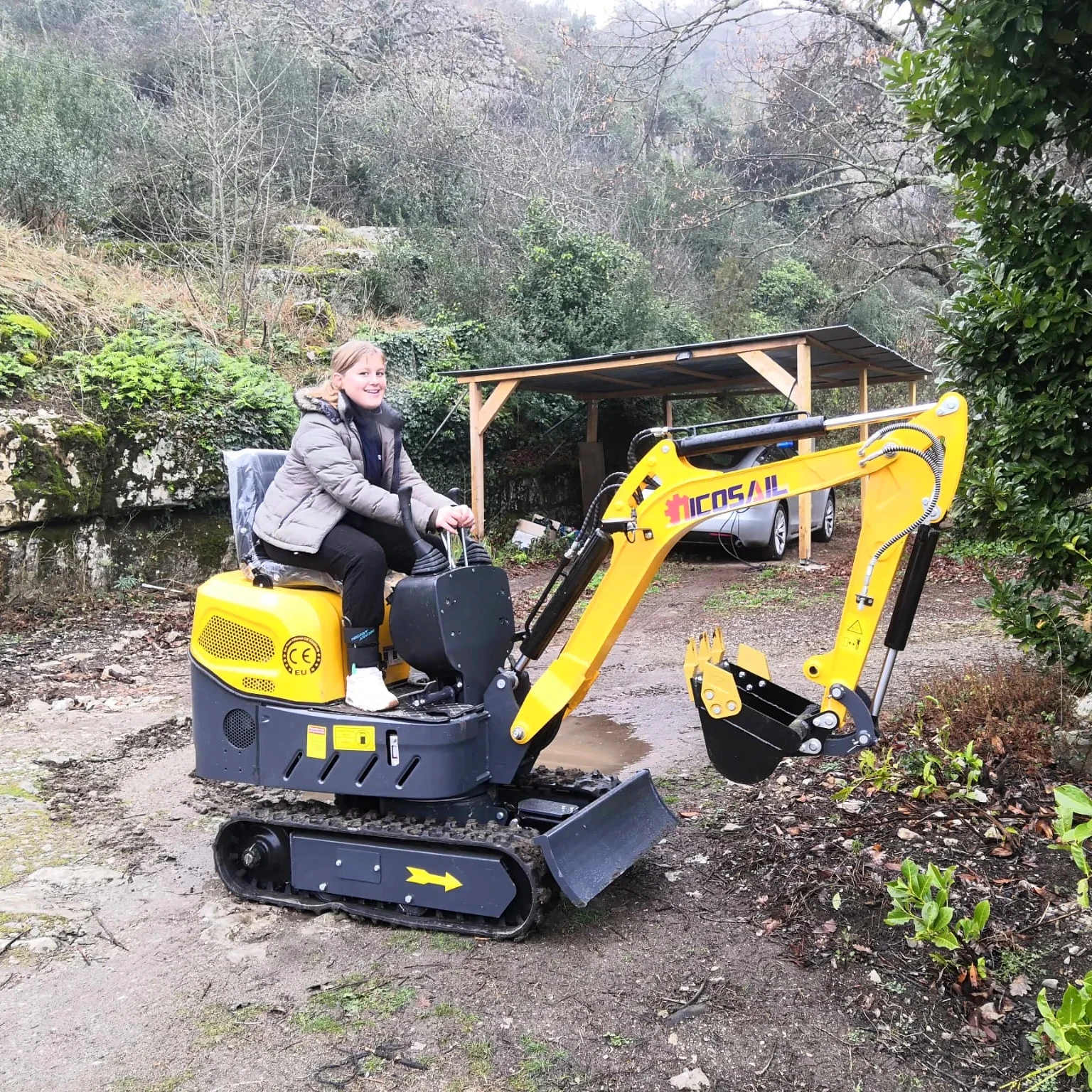 

1.2 ton mini excavator for garden ranch construction, mini mini excavator with sufficient power