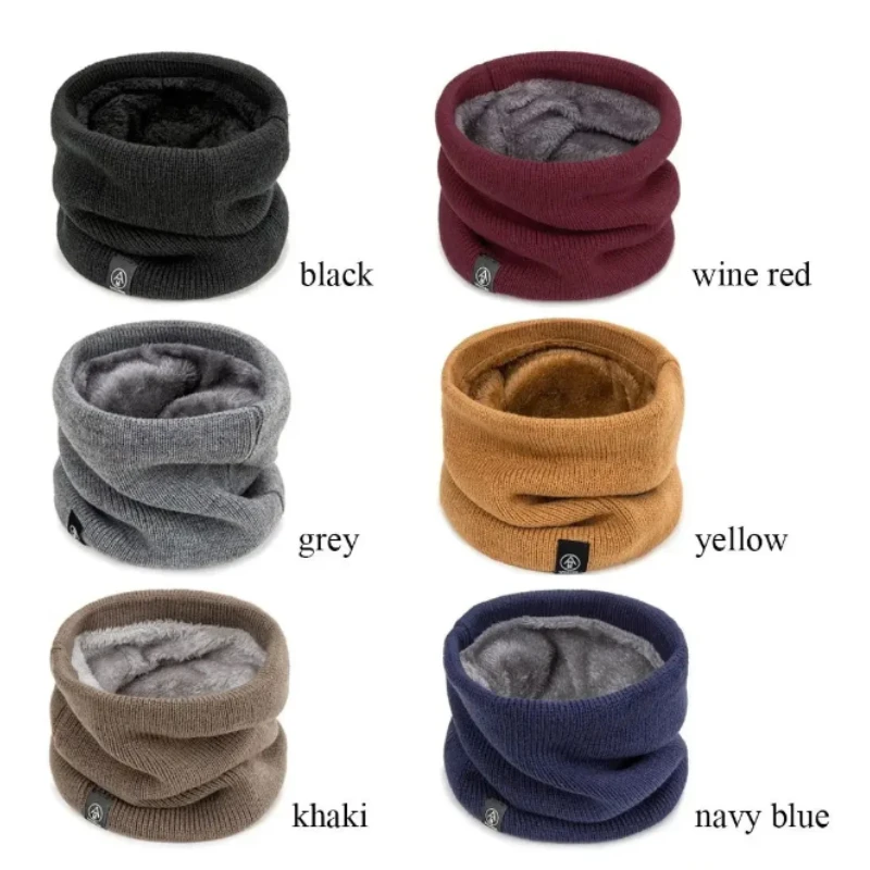 Soft Knitted Neck Warmer Sports Scarf Women Men Face Cover Winter Skating Running Hiking Scarves Thick Cold-proof Collar