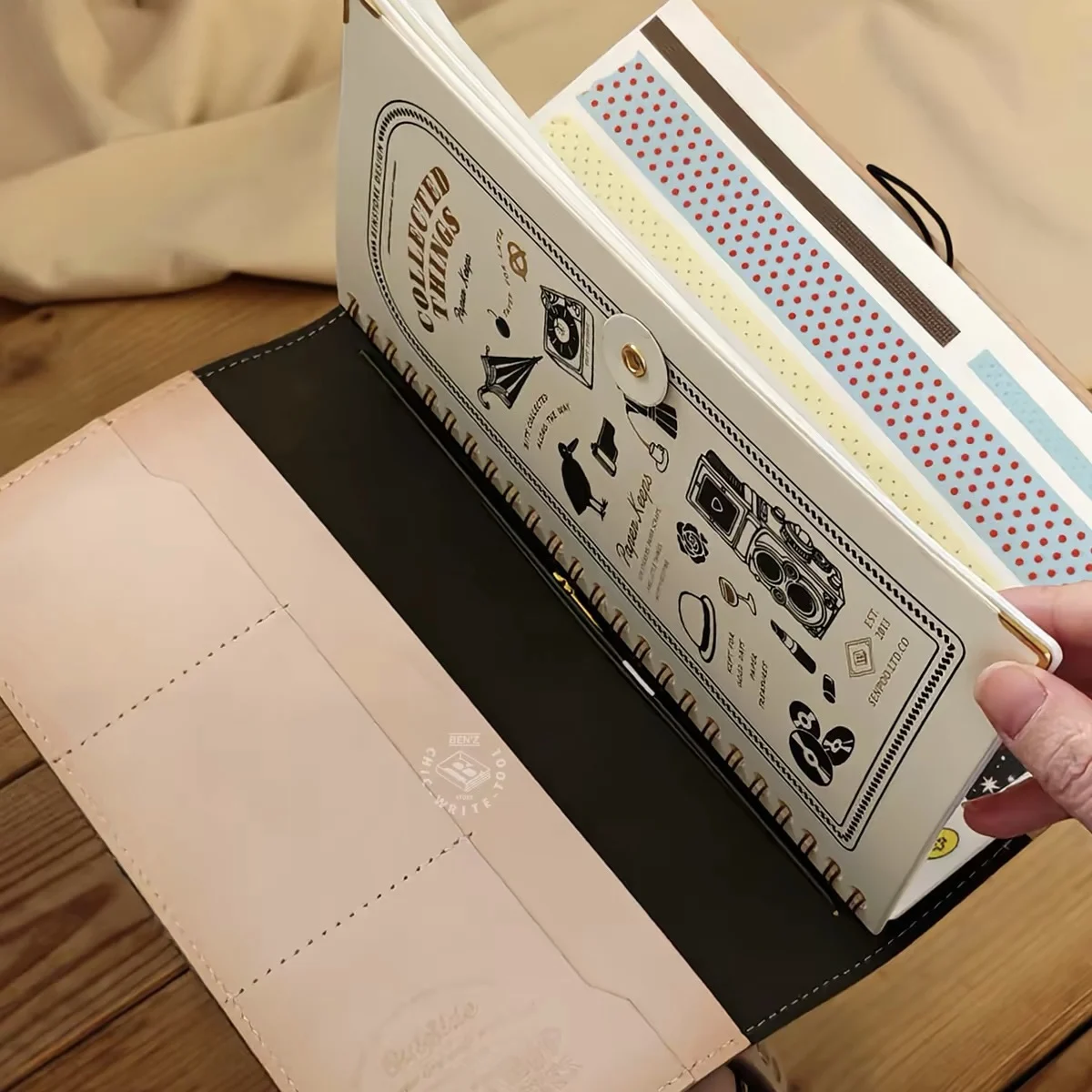 Vintage Spiralny Album na Papier do Przyklejania, Długi Pasek Taśmy Washi, Album do Przechowywania Naklejek, Materiały do Rękodzieła, Notatnik, Artykuły Papiernicze — zdjęcie produktu 5