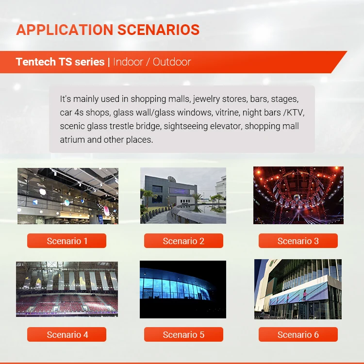 خلفية داخلية شاشة عرض شفافة فيلم مركز تسوق الإعلان في الهواء الطلق شاشة LED شفافة شاشة نافذة زجاجية #5
