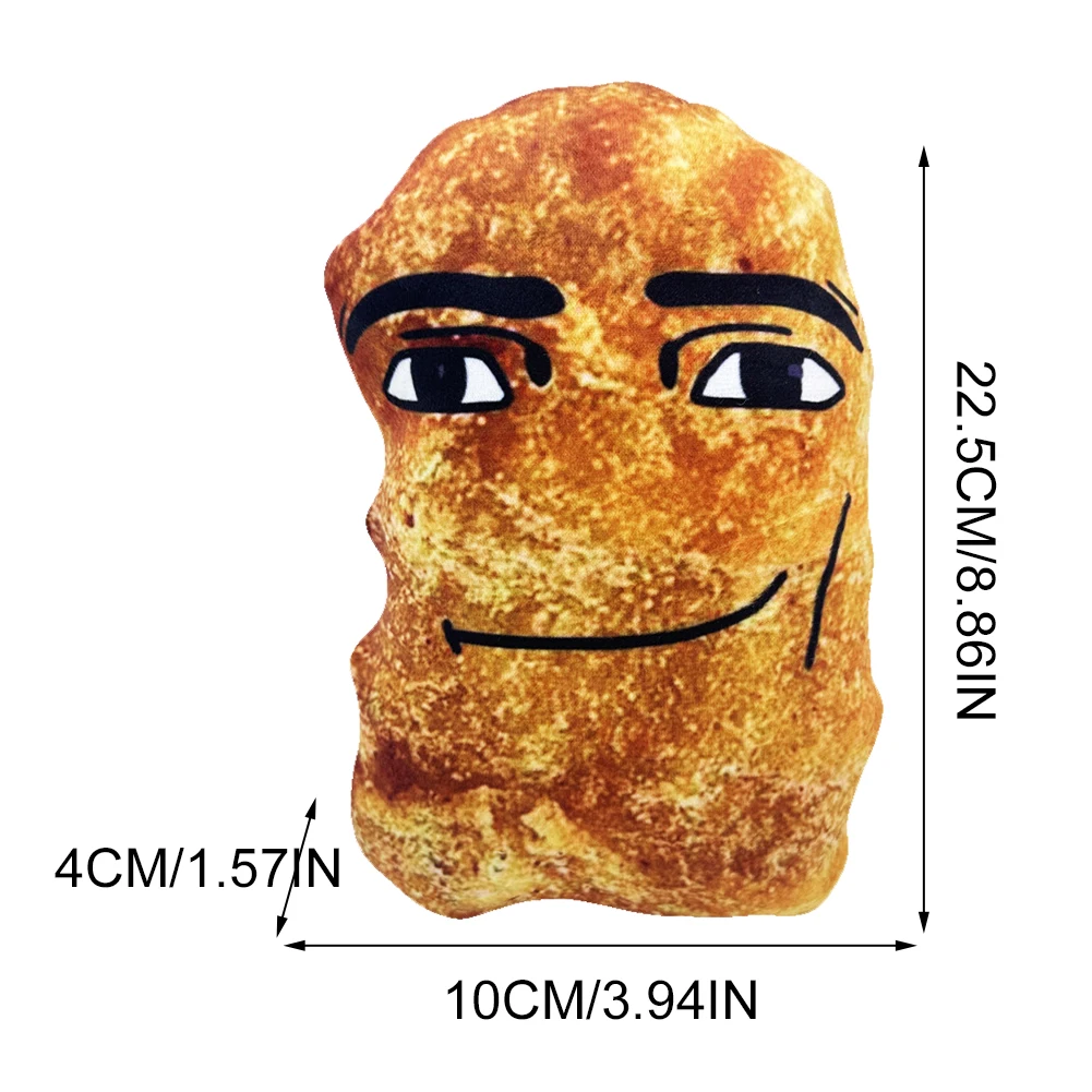 Creative Chicken Nugget/Legs Plushies Toy Big Chicken Block Plush Pillow Cute Chicken Nuggets Plush Toy for Kids and Adults Gift