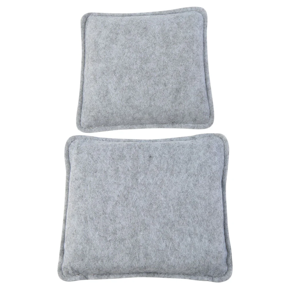 

2 Pcs Mats Felt Pad Outdoor Garden Cushion Household Felting Bases Simple Needle