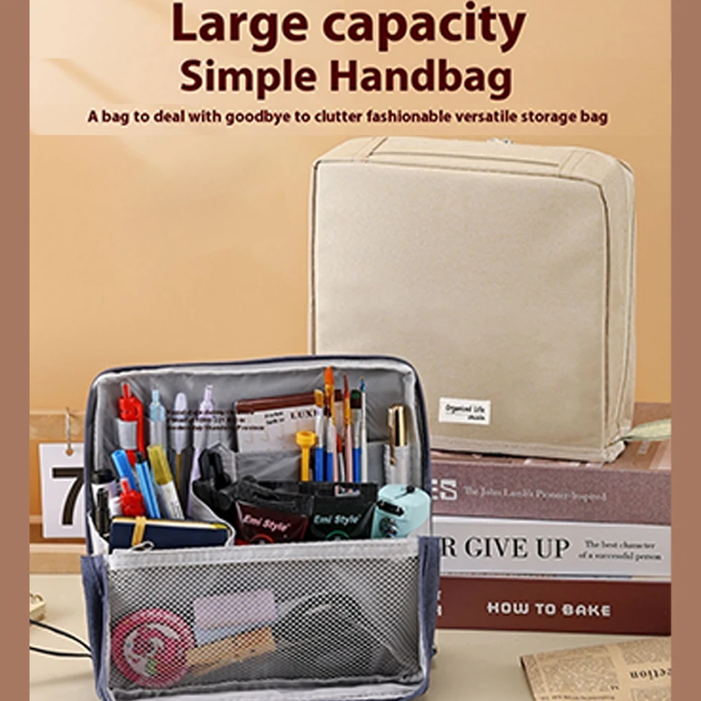 

Студенческий пенал, большая вместительная сумка для канцелярских принадлежностей, сумка для хранения косметики, школьная сумка для канцелярских принадлежностей, несколько отделений