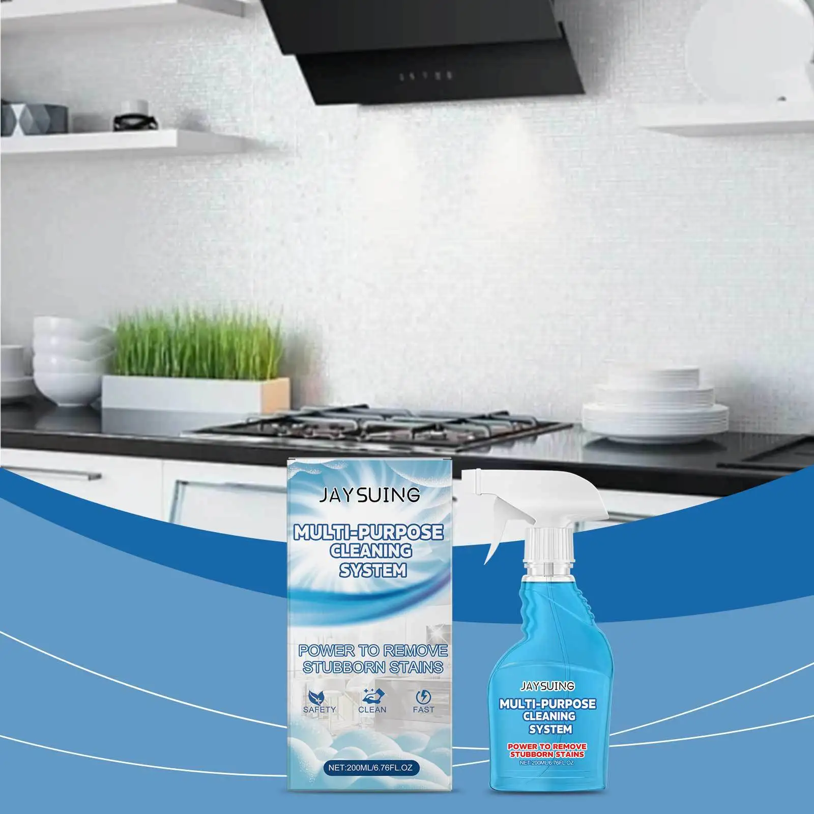 

JAYSUING Kitchen Care Foam - Gentle and Convenient for Removing Heavy Grease Stains, Easy to Rinse Off Dirt and Rust Foam 200ml