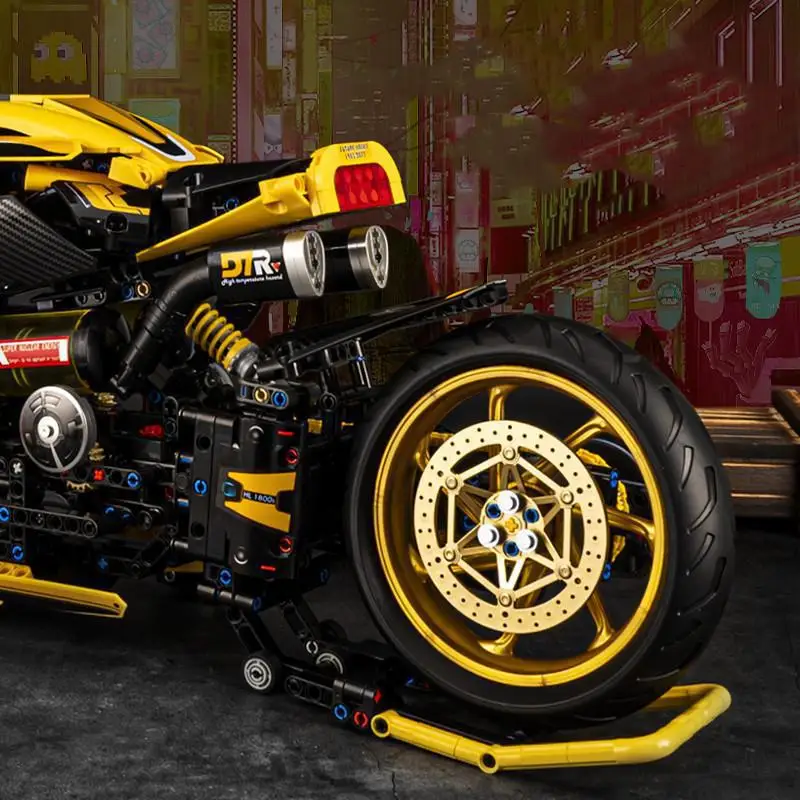 Motocicleta Davidson 2077 de potencia de velocidad de alta tecnología, modelo 10506, motocicleta famosa de ciudad, bloques de construcción, juguetes para niños, regalos