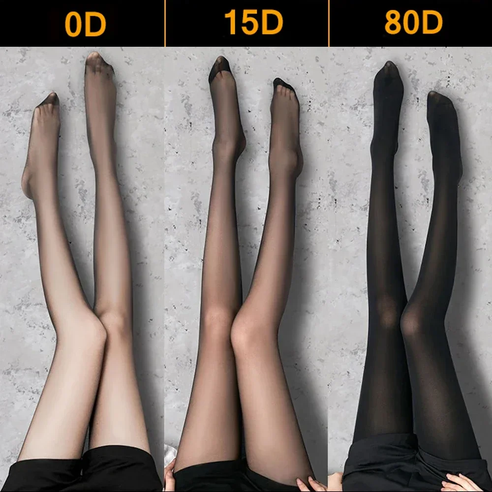 Женские шелковые сексуальные колготки, черные чулки, леггинсы, чулочно-носочные изделия, прозрачные колготки, тонкие дышащие прозрачные колготки с защитой от крючков, ультратонкая подошва