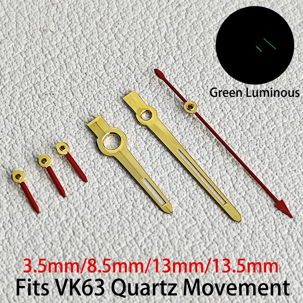 VK63 Uhrzeiger Zubehör Nadeln passend für VK63 Quarzwerk VK63 Zifferblatt Uhrenteil für Uhren Uhrzeiger Uhr für Herren – Detail 5