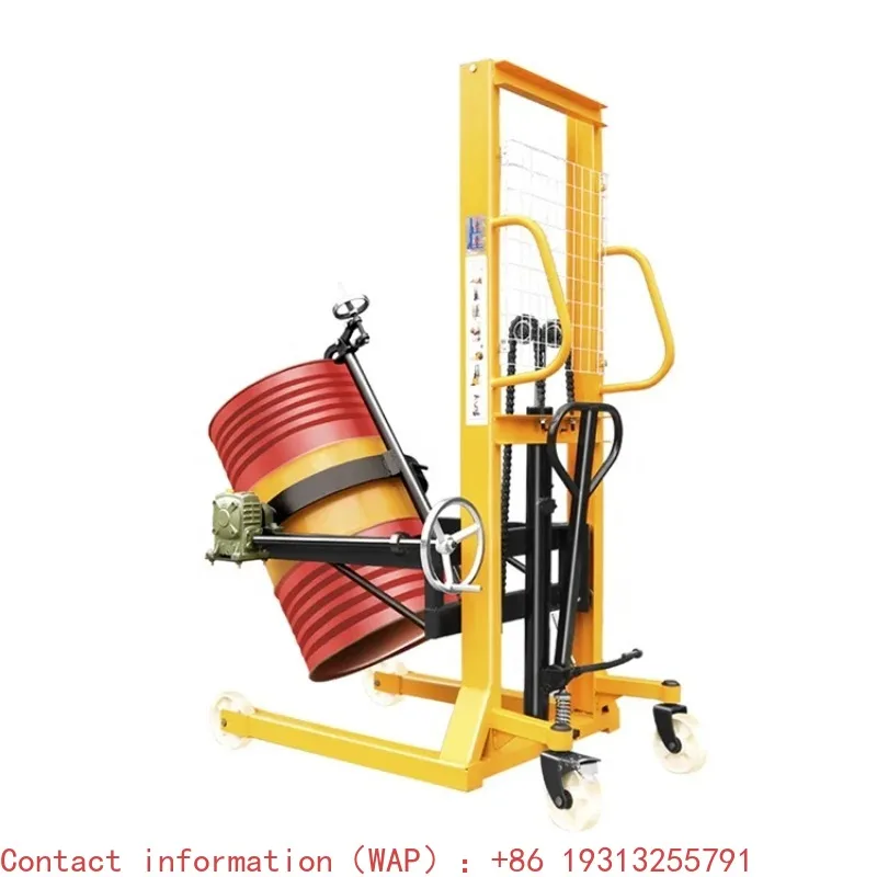 【Best-selling】Manual Hydraulic Oil Drum Stacker Hand Drum Lifter Manual Hydraulic Drum Lift