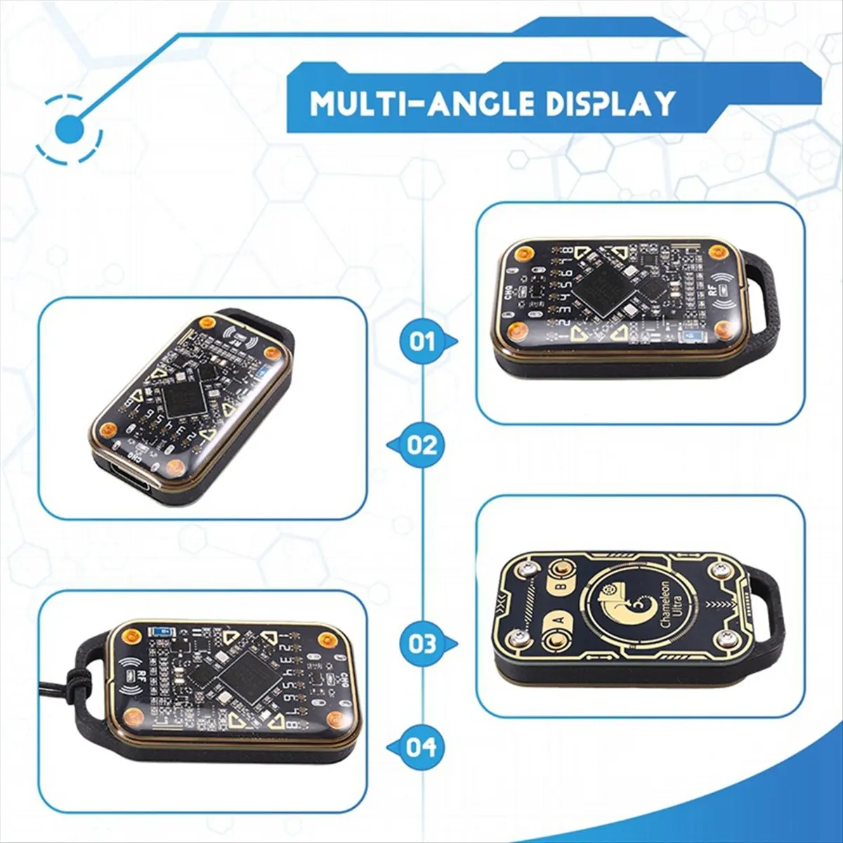 BaoBao-mejora camaleón Ultra emulador de tarjetas inteligentes + 4 tarjetas UID/llavero RFID lector de chips inteligentes 125K 13,56 M duplicador de tarjetas NFC