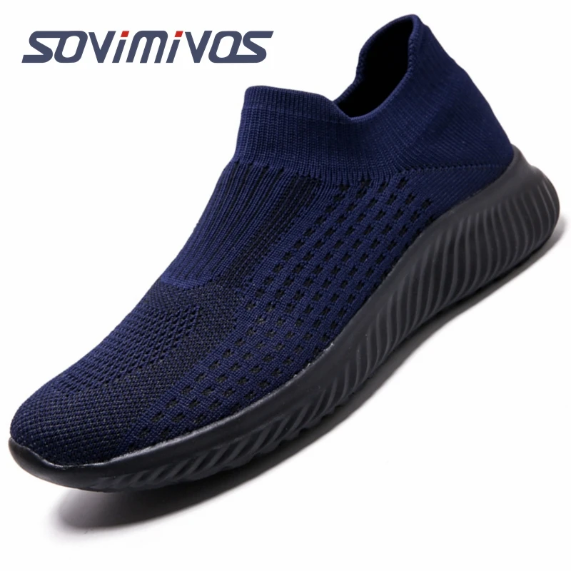 Męskie trampki oddychające tekstylne cholewki wygodne lekkie amortyzujące jakości Slip-on Unisex Cross-Trainer minimalistyczne buty