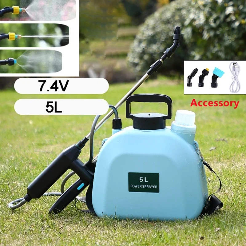 

5L Electric Sprayer Garden Automatic Atomization USB Rechargeable Plant Sprayer Bottle Sprinkler Watering Can Garden Irrigation