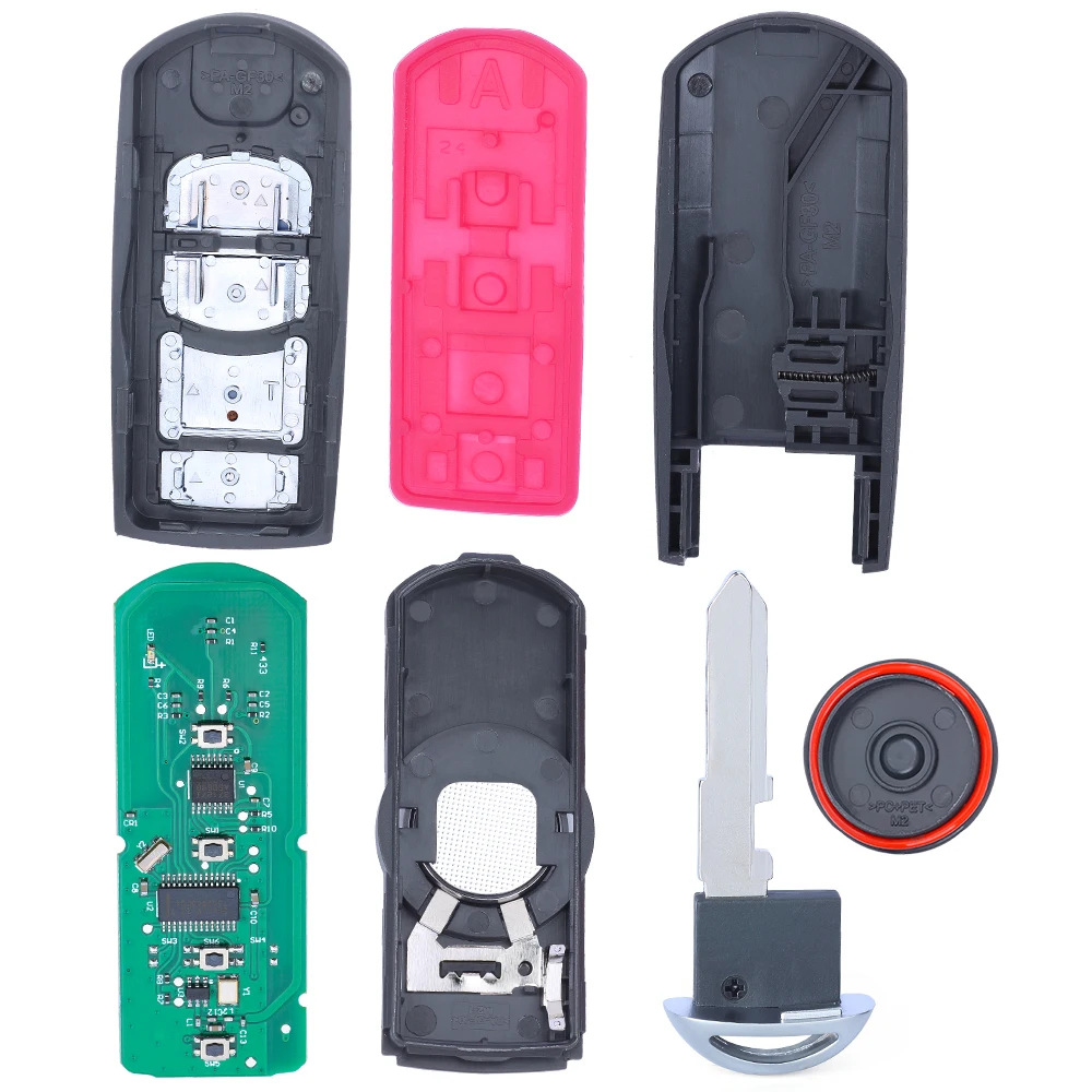 KEYECU SKE11B-01/SKE11A-04 Modified Smart Remote Key 315MHz/434MHz for Mazda CX7 CX9 2007 2008 2009 FCCID: BGBX1T458SKE11A01